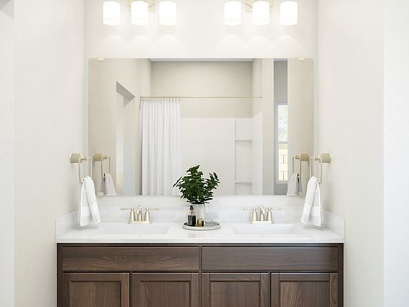 Owner s bath with dual sinks