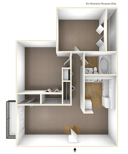 Floor plan B2R - Renovated
