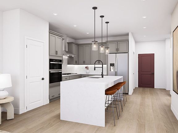 Kitchen Opens to the Gathering Room