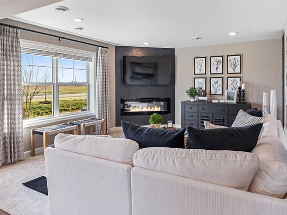 Living Room (stock photo - actual house design varies slightly)