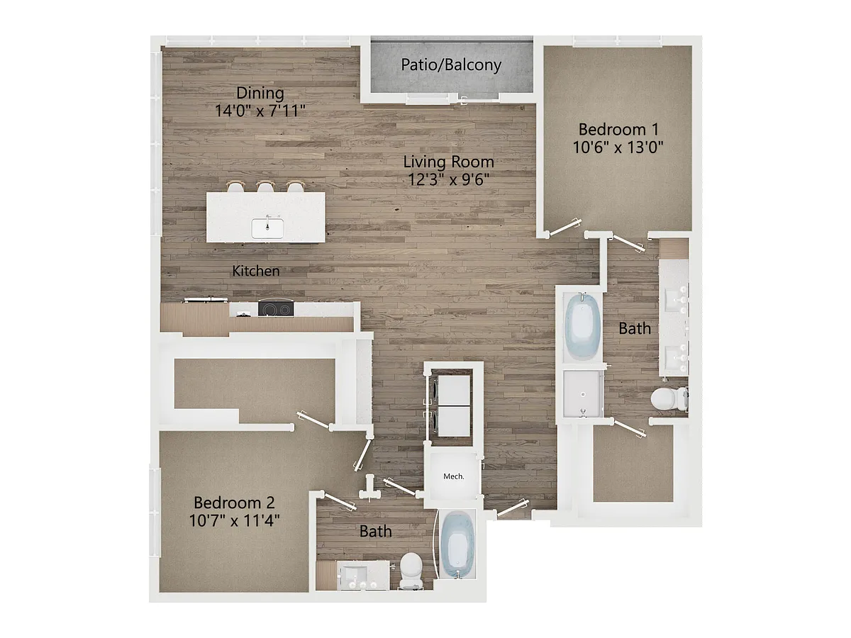 Floor plan B7
