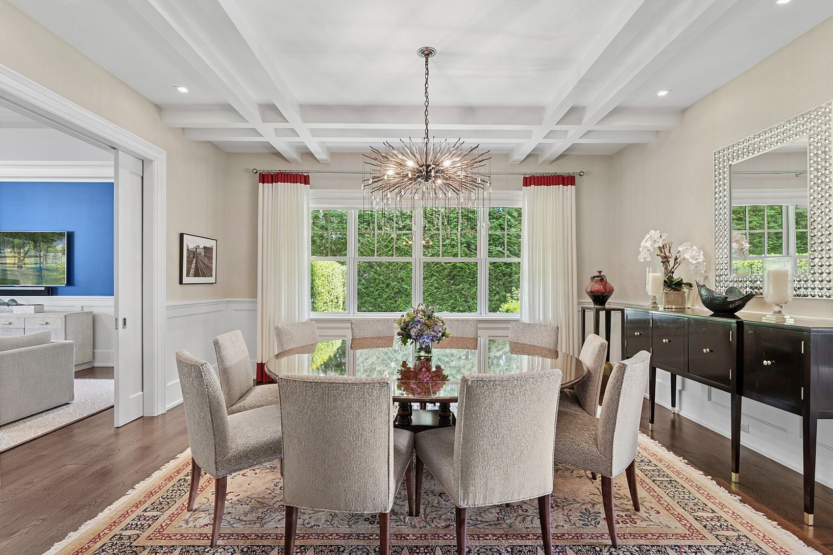 Gracious formal dining room