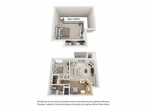 Floor plan Peak Loft