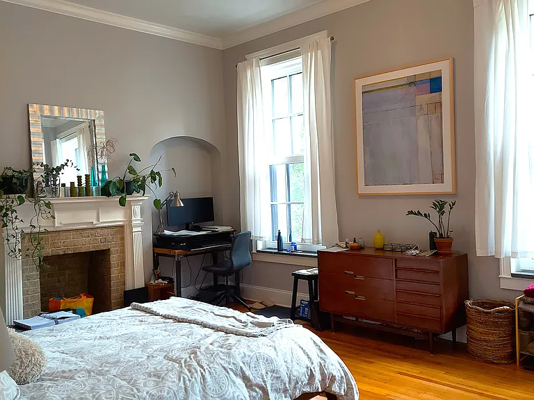 Primary bedroom furnished.