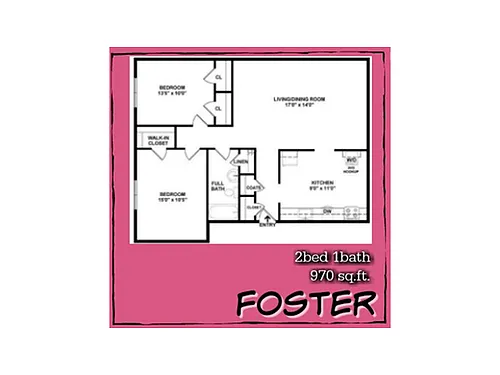 Floor plan FOSTER - RENOVATED