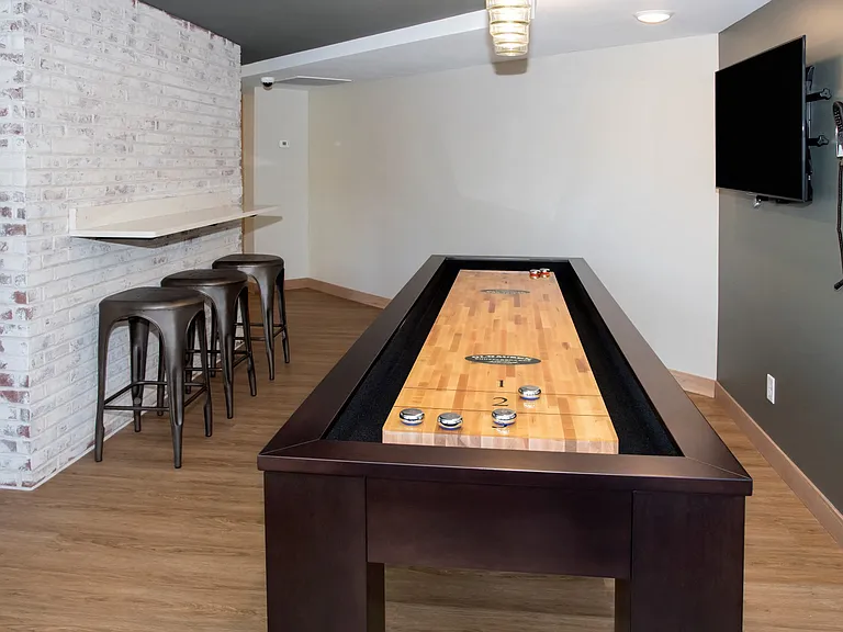 Get your game on with our Shuffleboard table