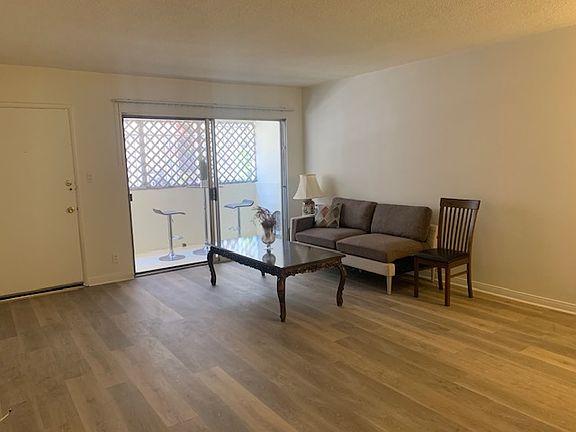 Living room showing the patio Area