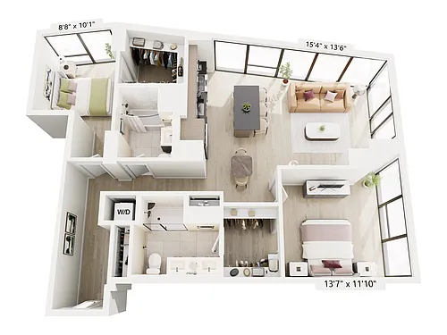 Floor plan 2B-2