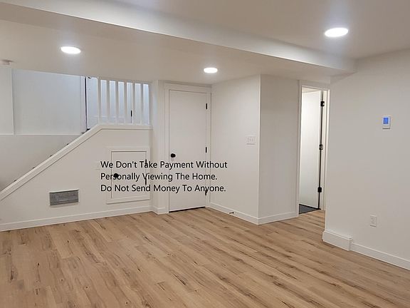 Living room and dining space