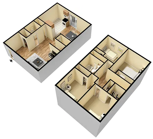 Floor plan 4 Bedroom 1.5 Bathroom