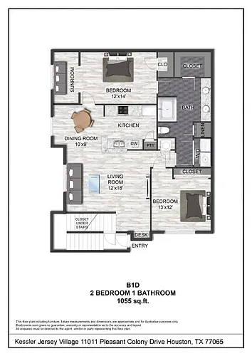 Floor plan B1D Den