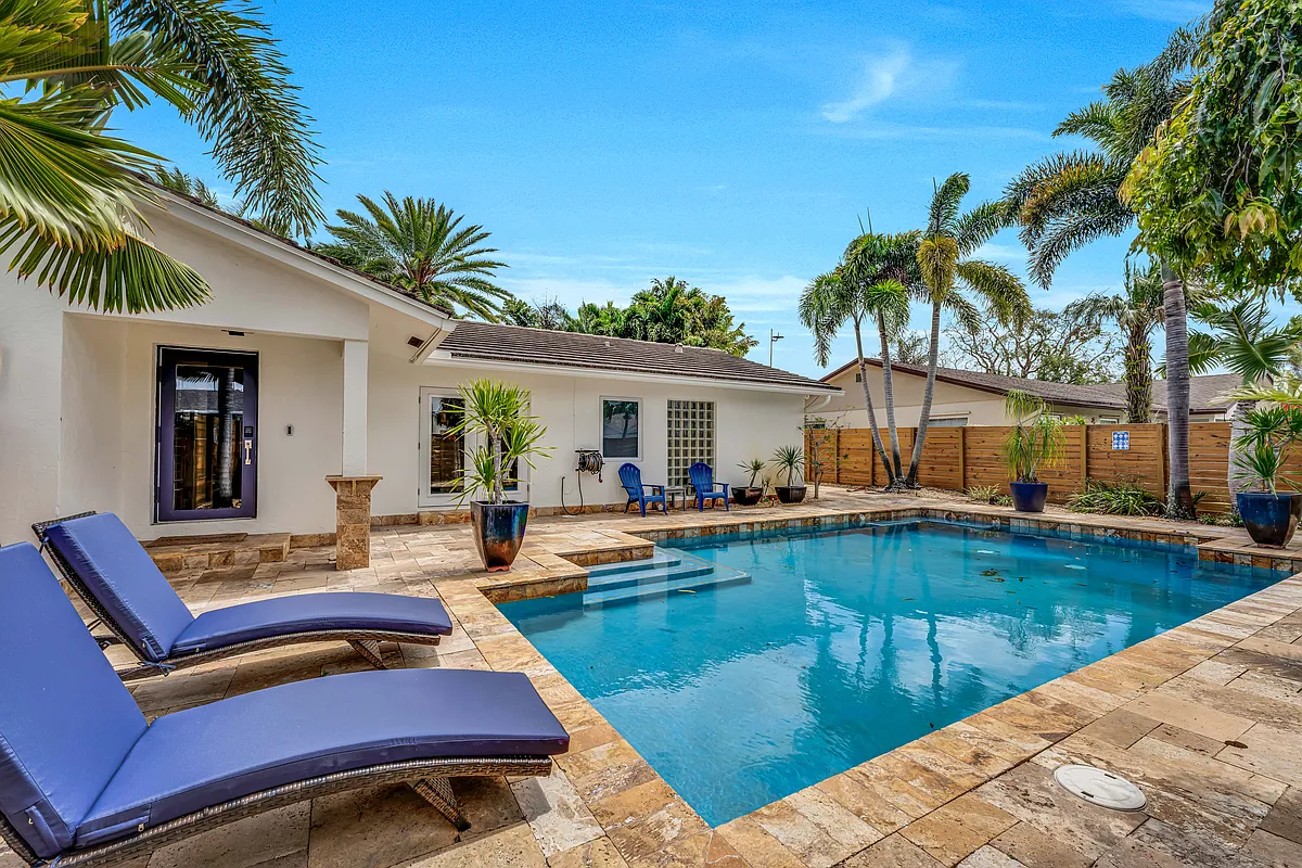 Front of the home pool deck - NW 23rd Ter