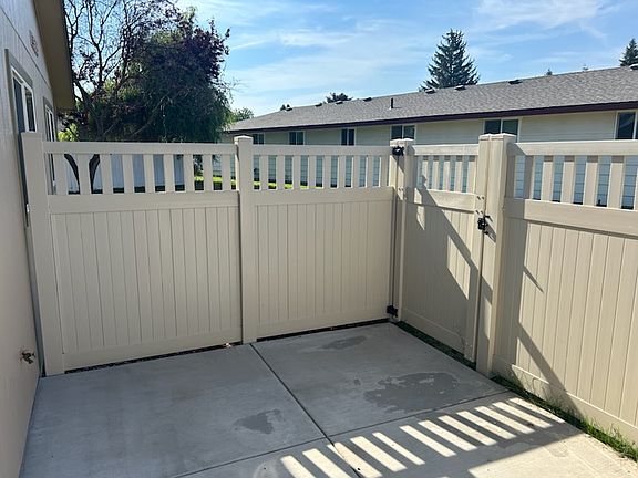 Fenced patio is 11' X 17'
