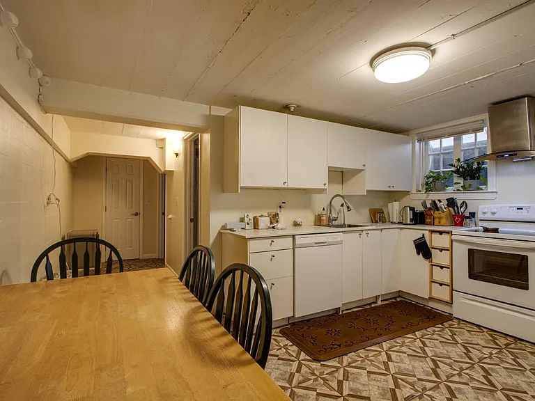 Fully stocked kitchen.