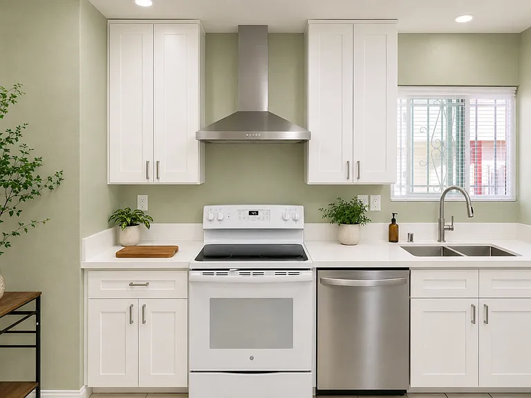 BRAND NEW remodeled kitchen, new countertops, cabinets, sink, faucet, blinds and appliances