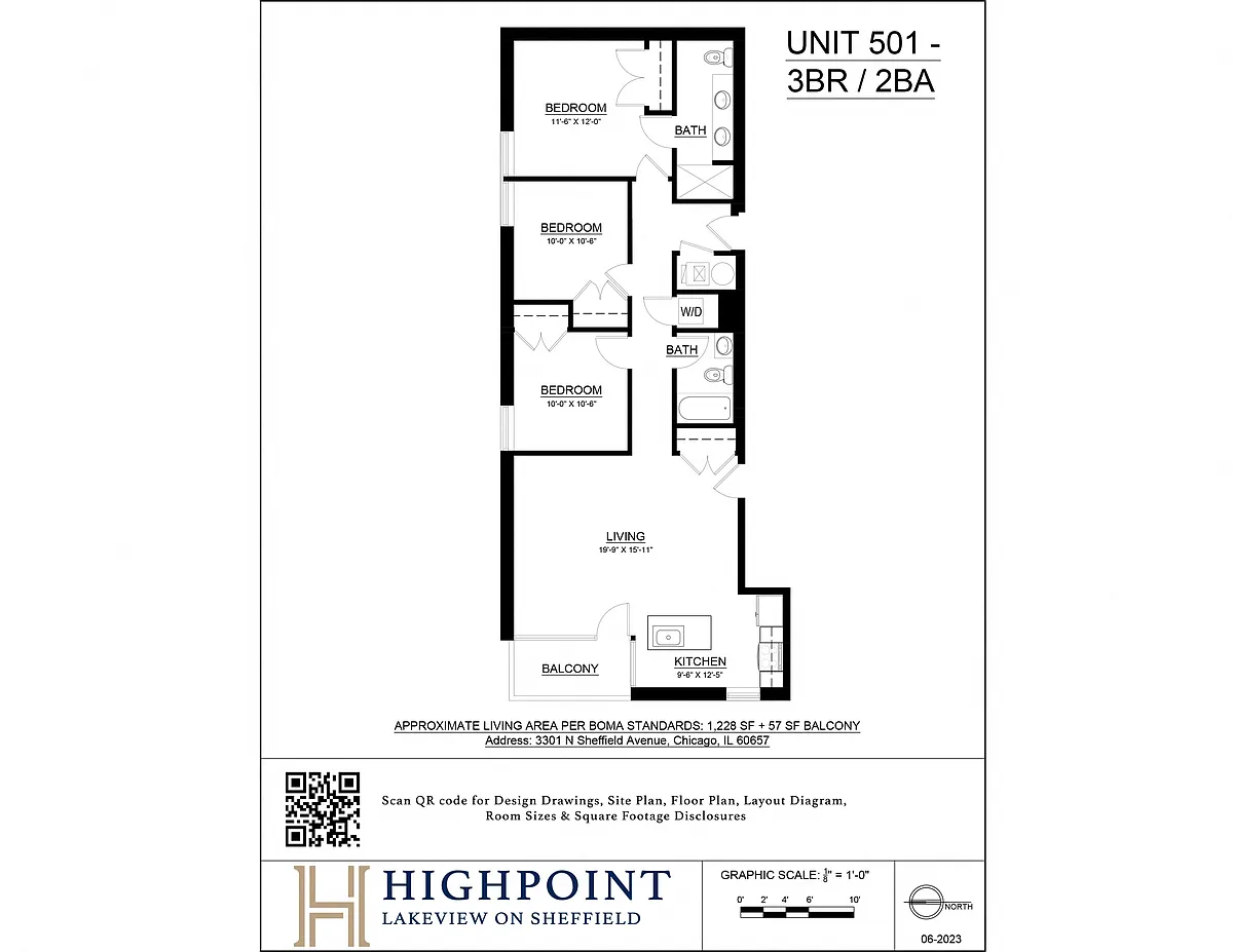 Floor plan 3 Bed 2 Bath