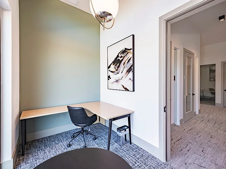 Co-working Lounge with Private Office Spaces
