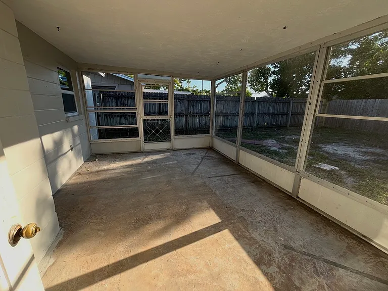 Nice porch off the master bedroom