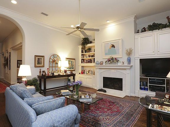 Great Room - with built-in bookcase and cabinets