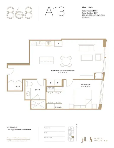 Floor plan A13