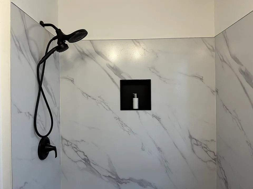 new walk in shower