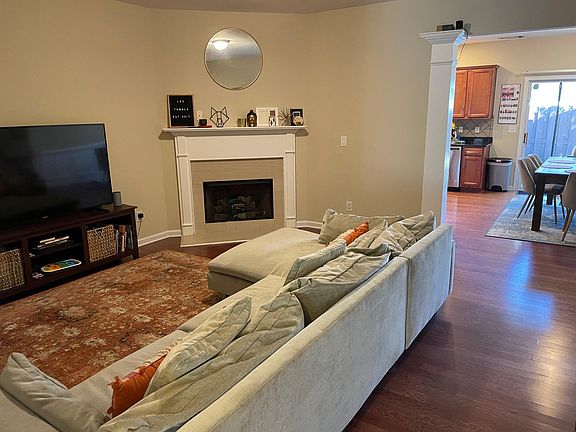 Main living room with gas fireplace