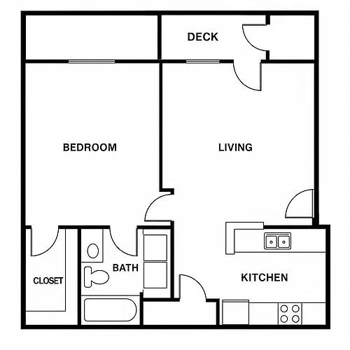 Floor plan 1X1