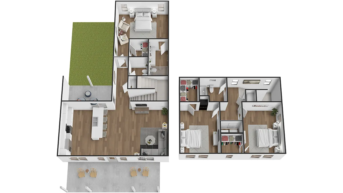 Floor plan Twin house