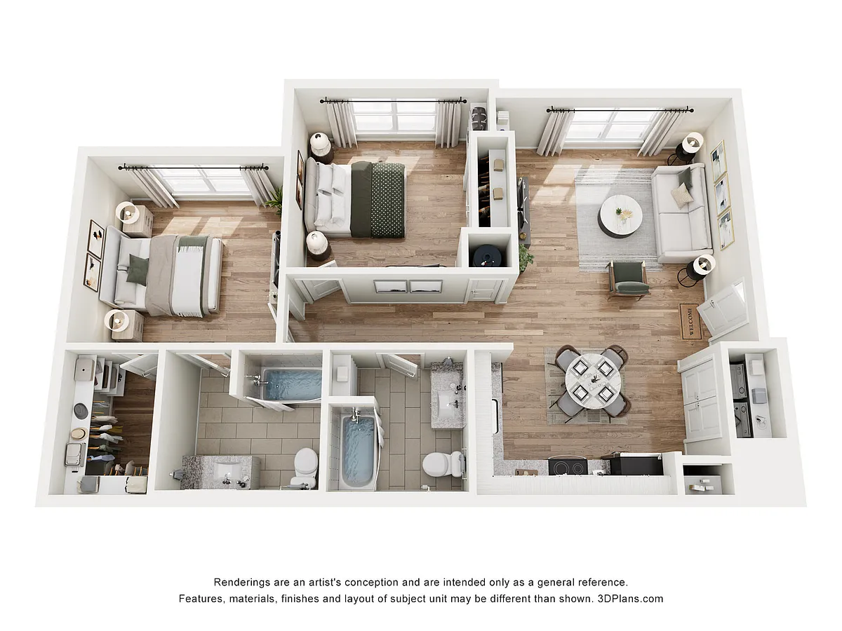 Floor plan 2 Bedroom