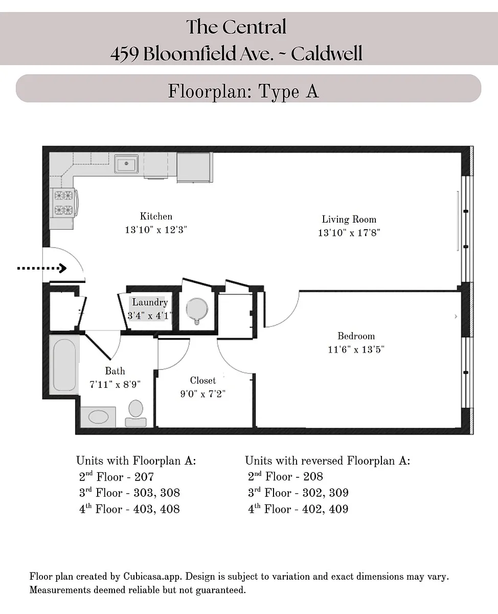Floor plan Floorplan Type A