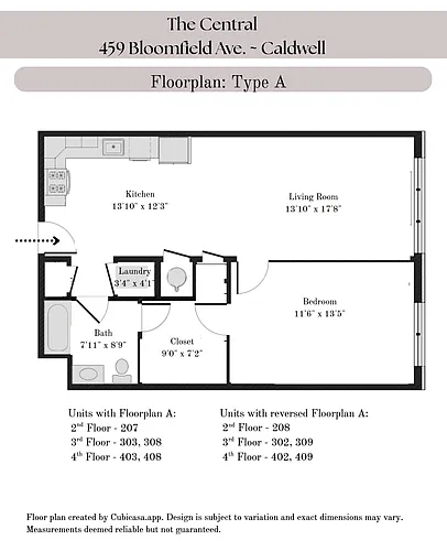 Floor plan Floorplan Type A