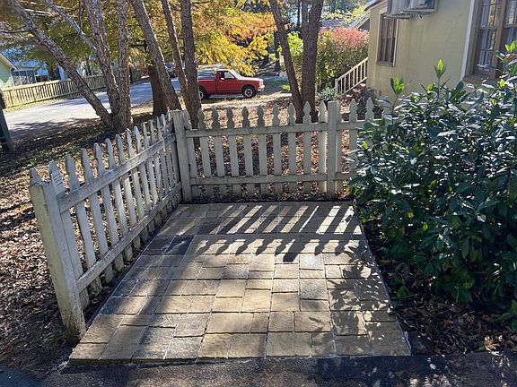 Private patio w/glass top table included (not shown here)