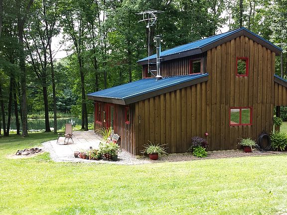 View of house from garage.