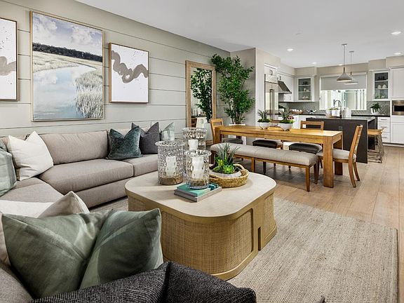 An image of the Great Room in the Plan 4 model home at Magnolia in Arcadia.