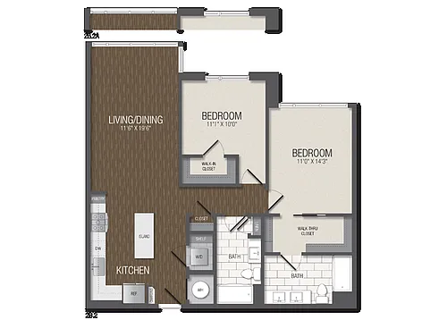 Floor plan T.2B2