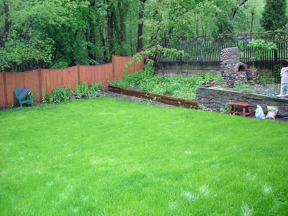 Large backyard