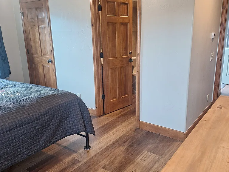 Front master bedroom hall and bath doors.