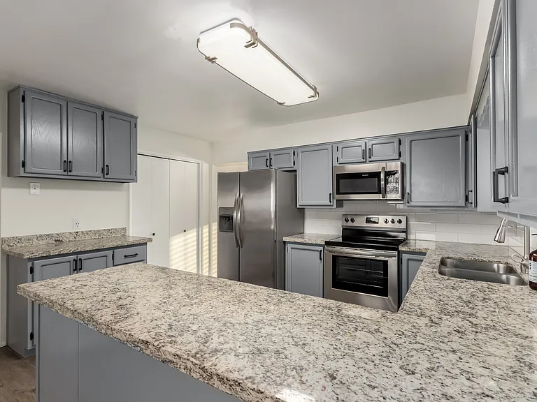 Kitchen, view of pantry area