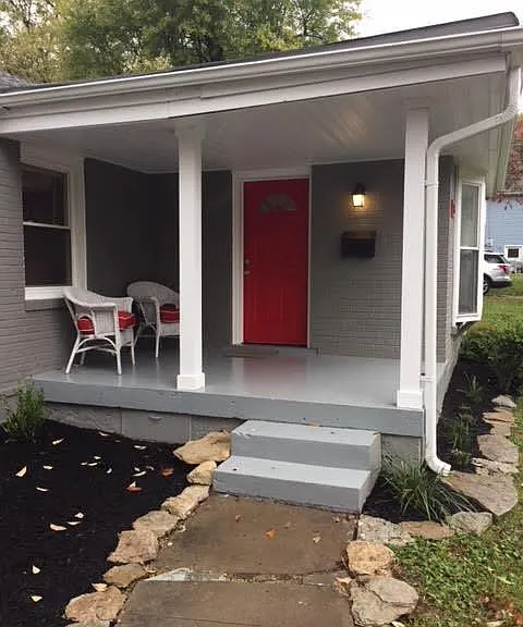 Cozy Covered Front Porch