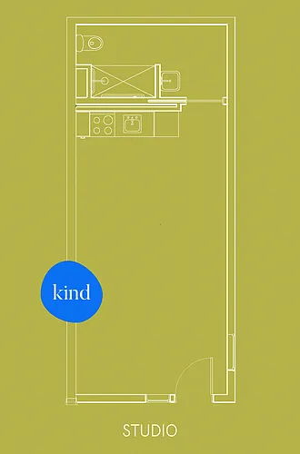 Floor plan Kind West Studio