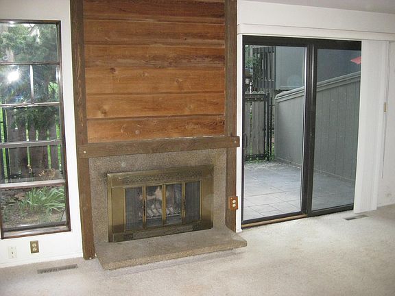Wood fireplace