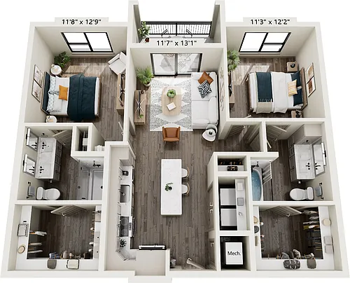 Floor plan B18