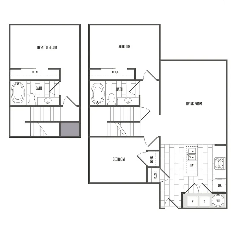 Floor plan Three-Bedroom