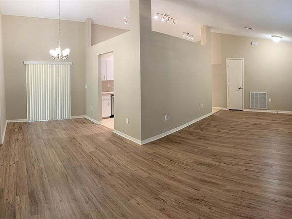 Corner view of living/dining area