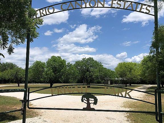 Locked entry, on Hwy 83.