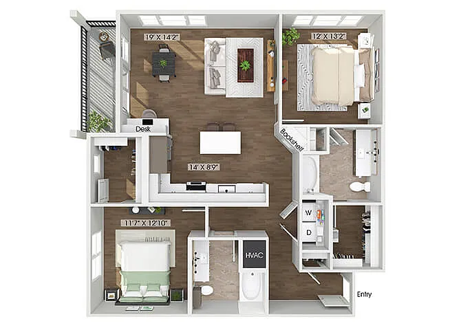 Floor plan B3