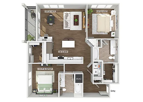 Floor plan B3