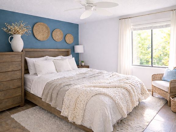 Spare Bedroom with 2 large closets.