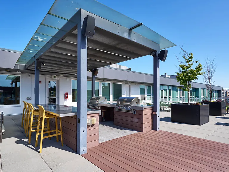 Rooftop Lounge and Grilling Area