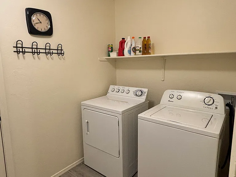 Washer and dryer include